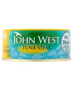 JOHN WEST TUNA STEAKS IN OIL - 160GR