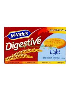 MCVITIES DIGESTIVE LIGHT BISCUITS - 250GR