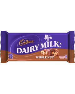 CADBURY DAIRY MILK WHOLE NUT CHOCOLATE BAG  REF.4267632 @120GR (20)
