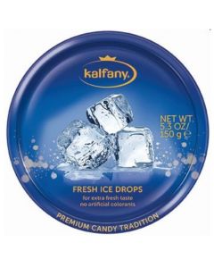 KALFANY ICE REFRESHING HARD CANDY IN TIN REF. 000046@150GR. (10)