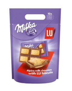 MILKA MILK CHOCOLATE LU POUCH - 350GR