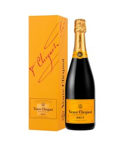 VEUVE CLICQUOT YELLOW LABEL BRUT CHAMPAGNE [GIFT BOX]   @75CL.BOT