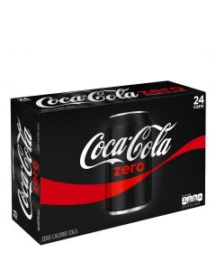 COCA COLA ZERO IN CANS - 24X33CL