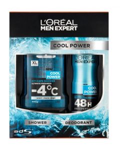 LOREAL HAIR&SHOWER GEL MEN EXPERT COOL POWER REF. 232819   @300ML