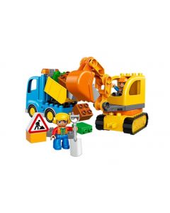 LEGO TRUCK AND TRACKED EXCAVTOR
