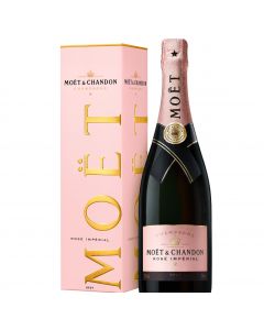 MOET & CHANDON ROSE  IMPERIAL CHAMPAGNE  GIFT BOX  @75 CL.BOT.