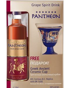 PANTHEON BRANDY 7-STAR + CERAMIC CUP - 70CL