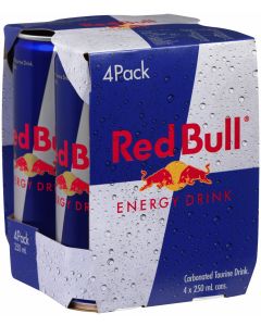 RED BULL ENERGY DRINK (4X25CL CANS] [6] @1PACK/*/